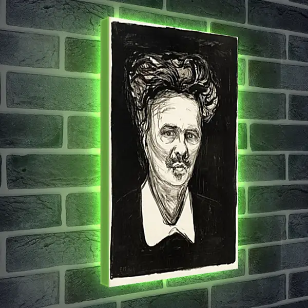 Лайтбокс световая панель - August Strindberg. Эдвард Мунк