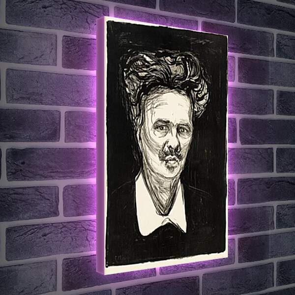 Лайтбокс световая панель - August Strindberg. Эдвард Мунк