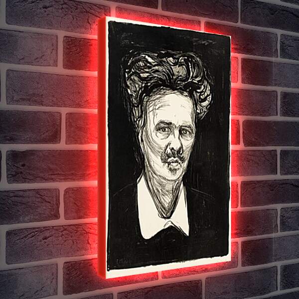 Лайтбокс световая панель - August Strindberg. Эдвард Мунк