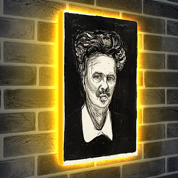 Лайтбокс световая панель - August Strindberg. Эдвард Мунк