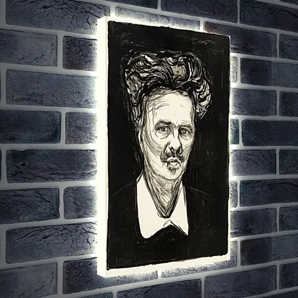 Лайтбокс световая панель - August Strindberg. Эдвард Мунк