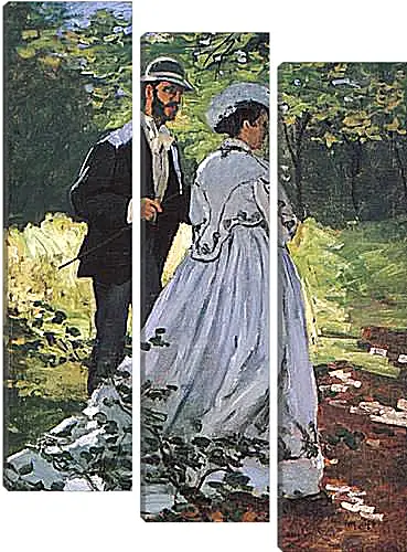 Модульная картина - The Walkers (Bazille and Camille). Клод Моне