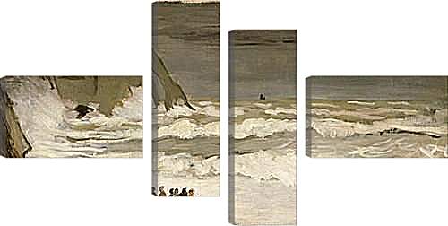 Модульная картина - у моря. Клод Моне