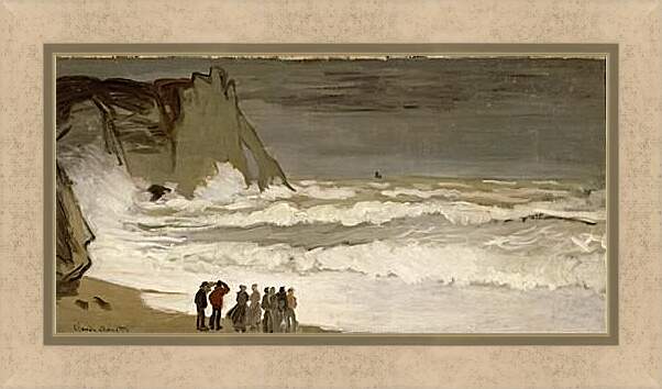 Картина в раме - у моря. Клод Моне