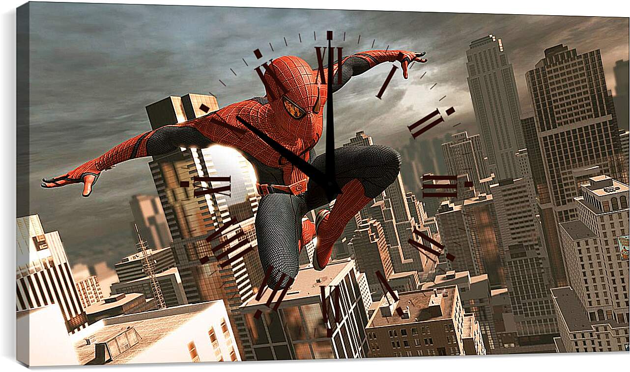 Часы картина - Человек паук. Spider Man