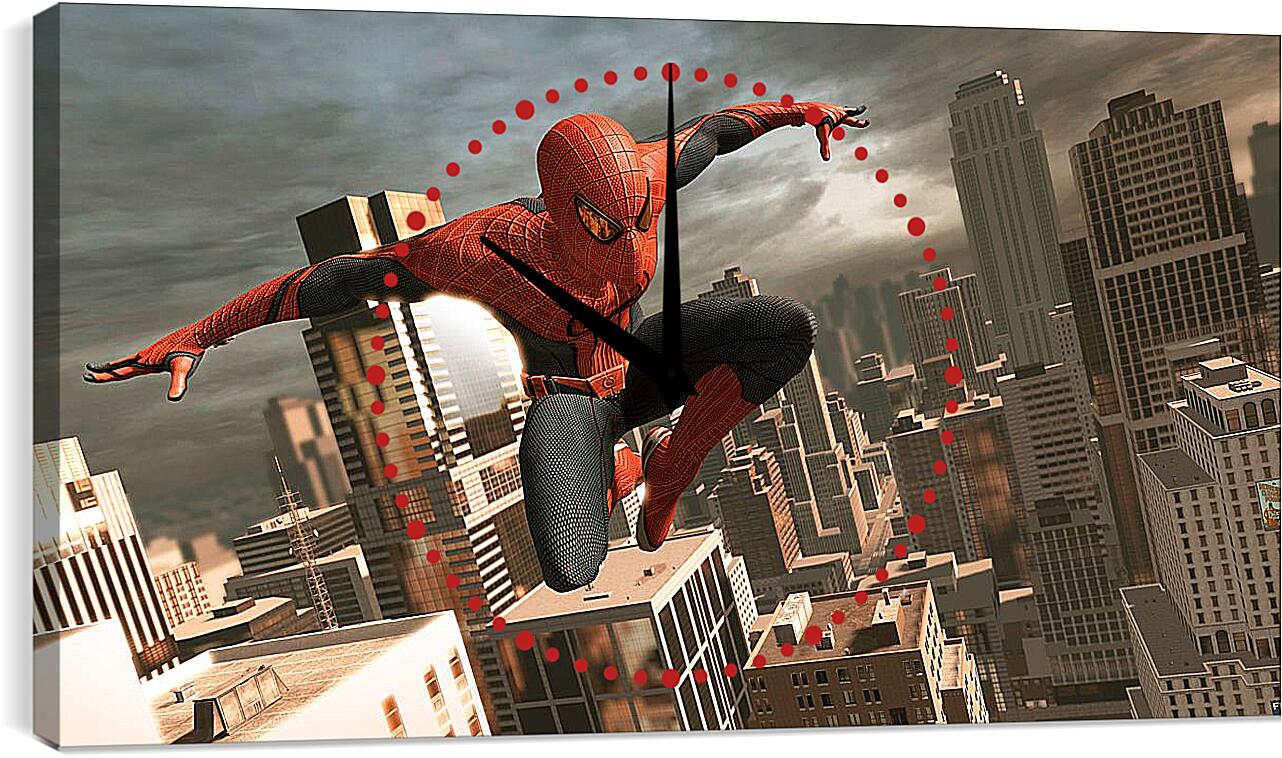 Часы картина - Человек паук. Spider Man