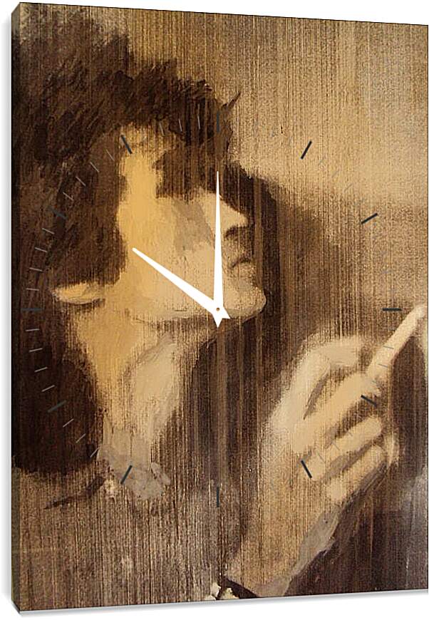 Часы картина - Цой курит
