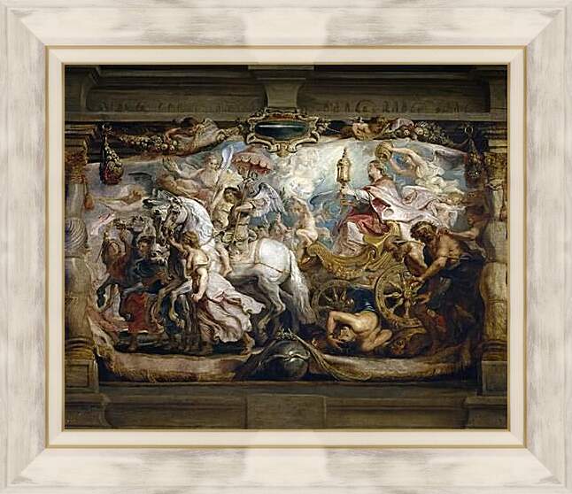 Картина в раме - Триумф Церкви. Питер Пауль Рубенс