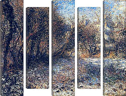 Модульная картина - Snowy Landscape. Пьер Огюст Ренуар