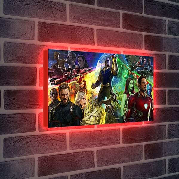 Лайтбокс световая панель - Мстители Война бесконечности