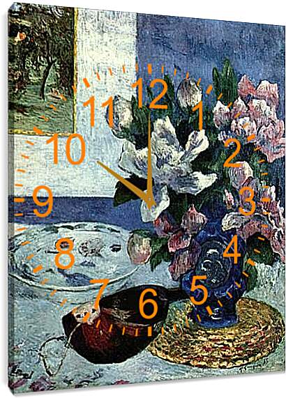 Часы картина - Stilleben mit Mandoline. Поль Гоген
