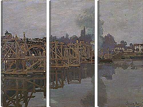 Модульная картина - мост. Клод Моне