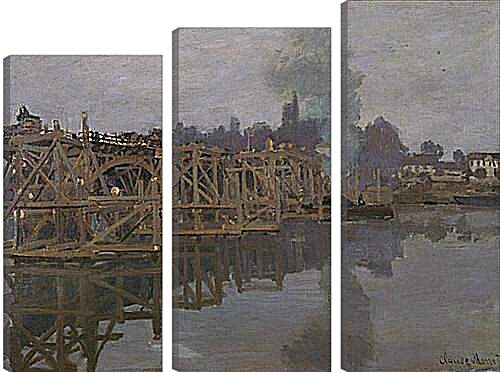 Модульная картина - мост. Клод Моне