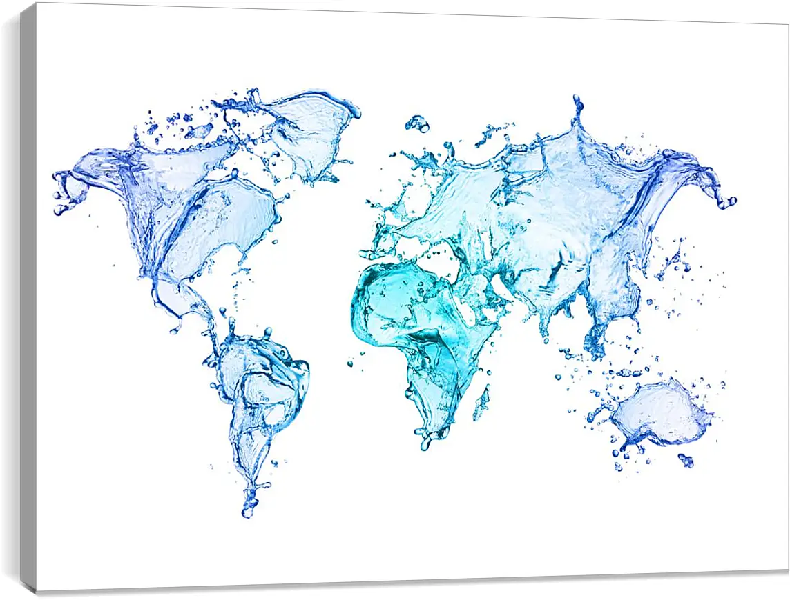 Постер и плакат - Карта из воды