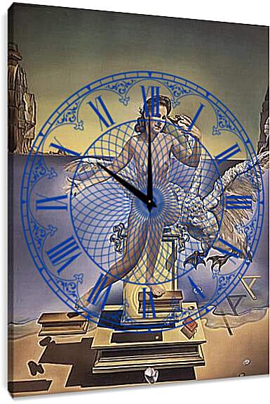 Часы картина - Leda Atomica. (Анатомная Леда) Сальвадор Дали
