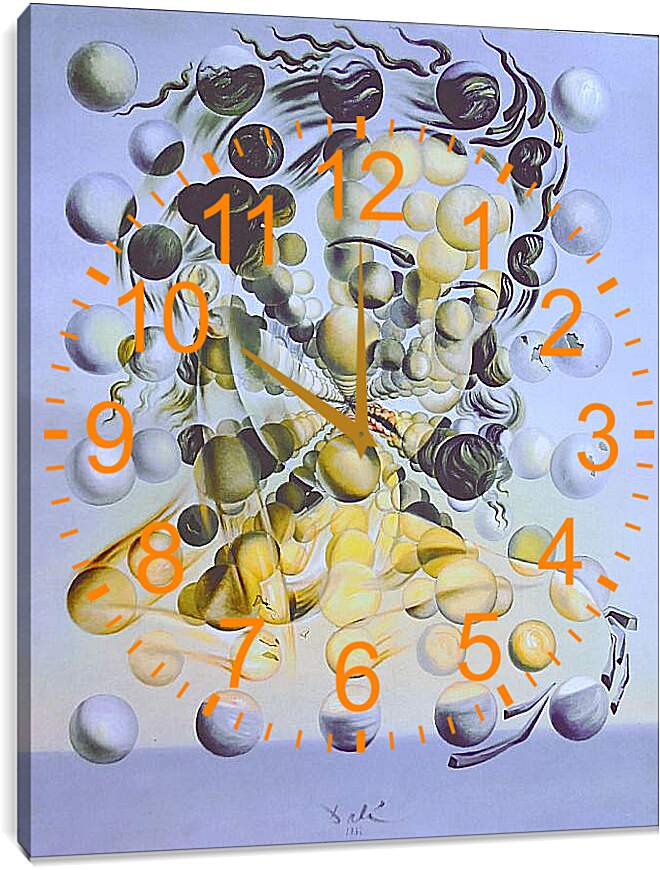 Часы картина - Gala 1. (Галатея со сферами) Сальвадор Дали