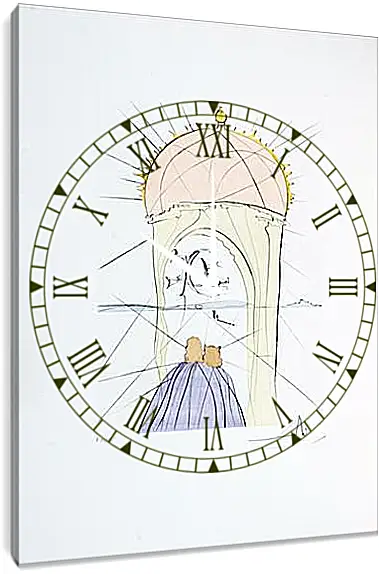 Часы картина - Беседка Гала. Сальвадор Дали
