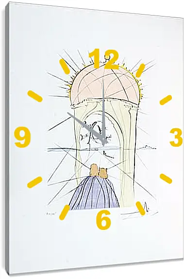Часы картина - Беседка Гала. Сальвадор Дали