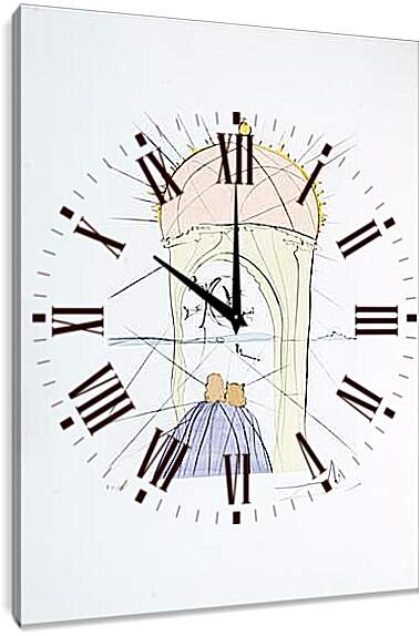 Часы картина - Беседка Гала. Сальвадор Дали