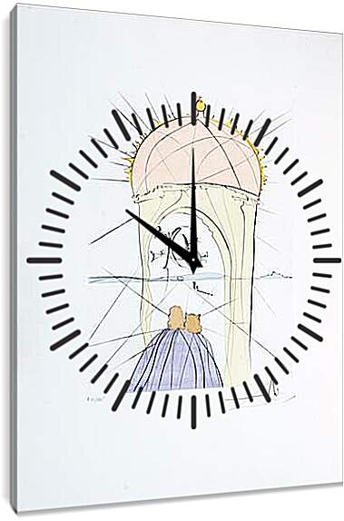 Часы картина - Беседка Гала. Сальвадор Дали