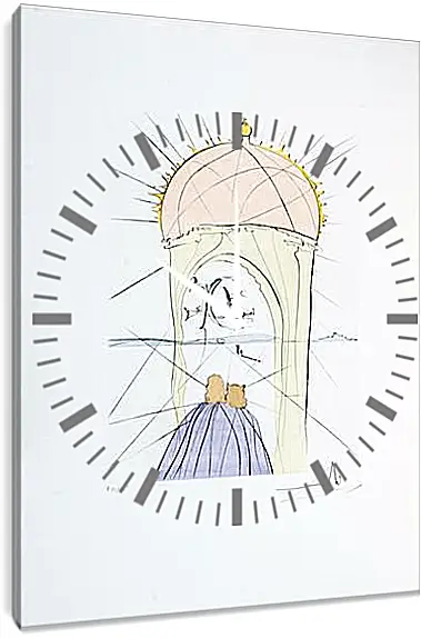 Часы картина - Беседка Гала. Сальвадор Дали