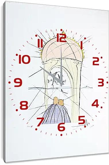 Часы картина - Беседка Гала. Сальвадор Дали