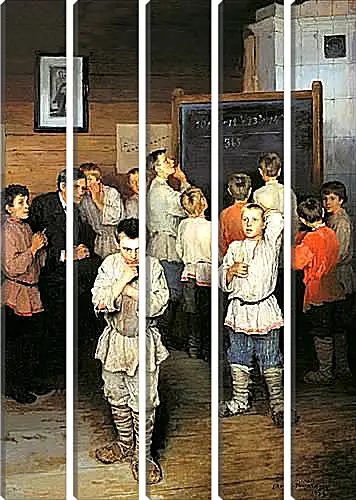 Модульная картина - Устный счет в народной школе. Богданов Николай