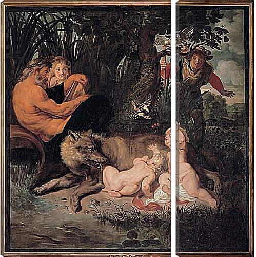 Модульная картина - Romulus and Remus. Питер Пауль Рубенс