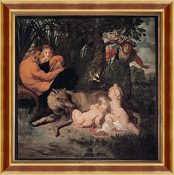 Картина в раме - Romulus and Remus. Питер Пауль Рубенс