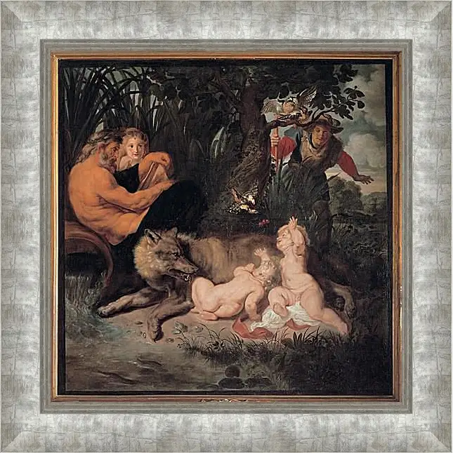 Картина в раме - Romulus and Remus. Питер Пауль Рубенс