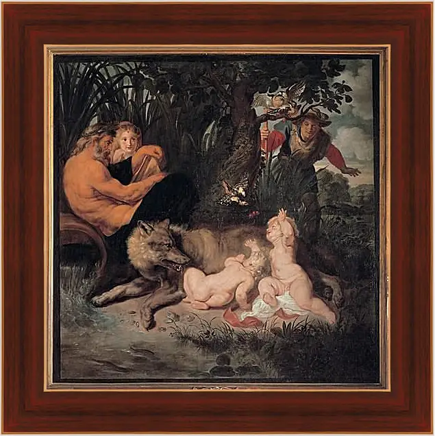 Картина в раме - Romulus and Remus. Питер Пауль Рубенс