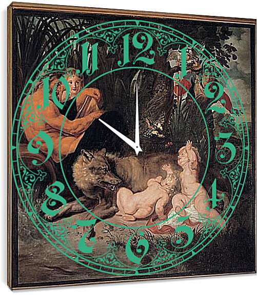 Часы картина - Romulus and Remus. Питер Пауль Рубенс