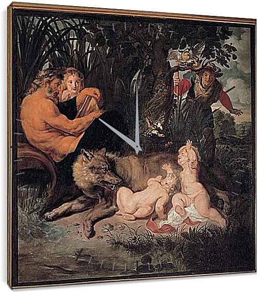 Часы картина - Romulus and Remus. Питер Пауль Рубенс