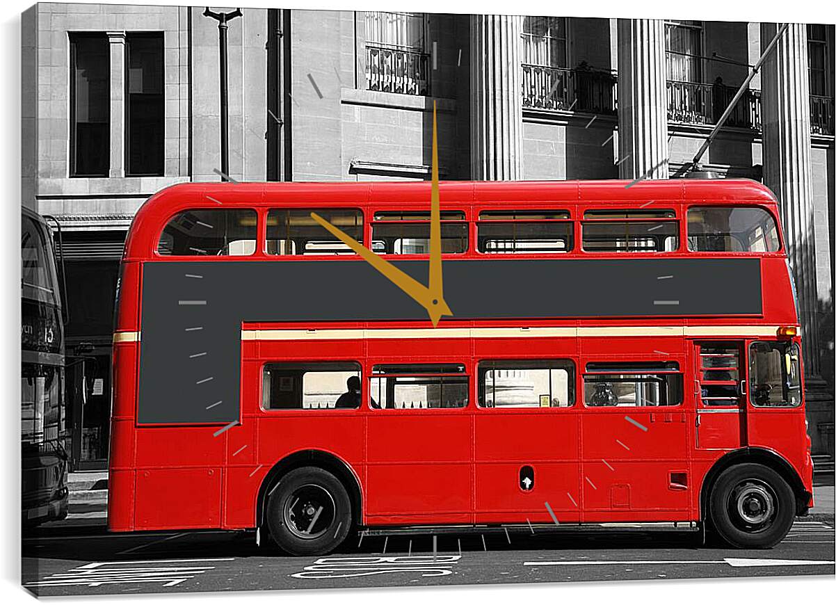 Часы картина - Лондонский автобус