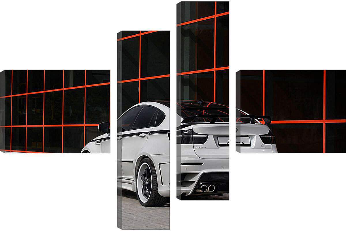 Модульная картина - Белая BMW X6