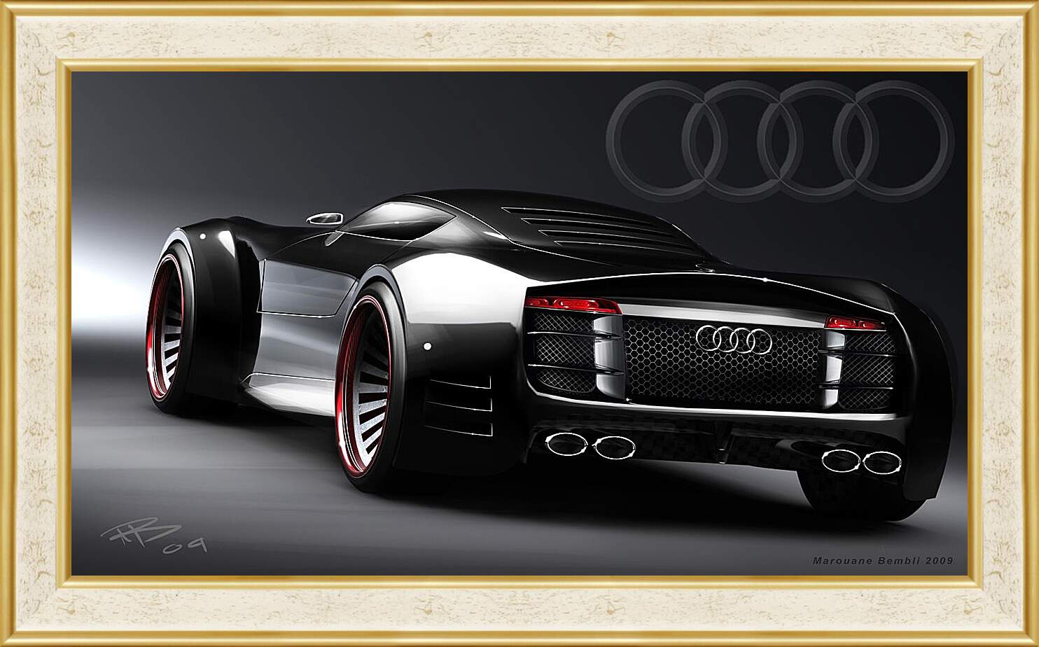 Картина в раме - Audi R8