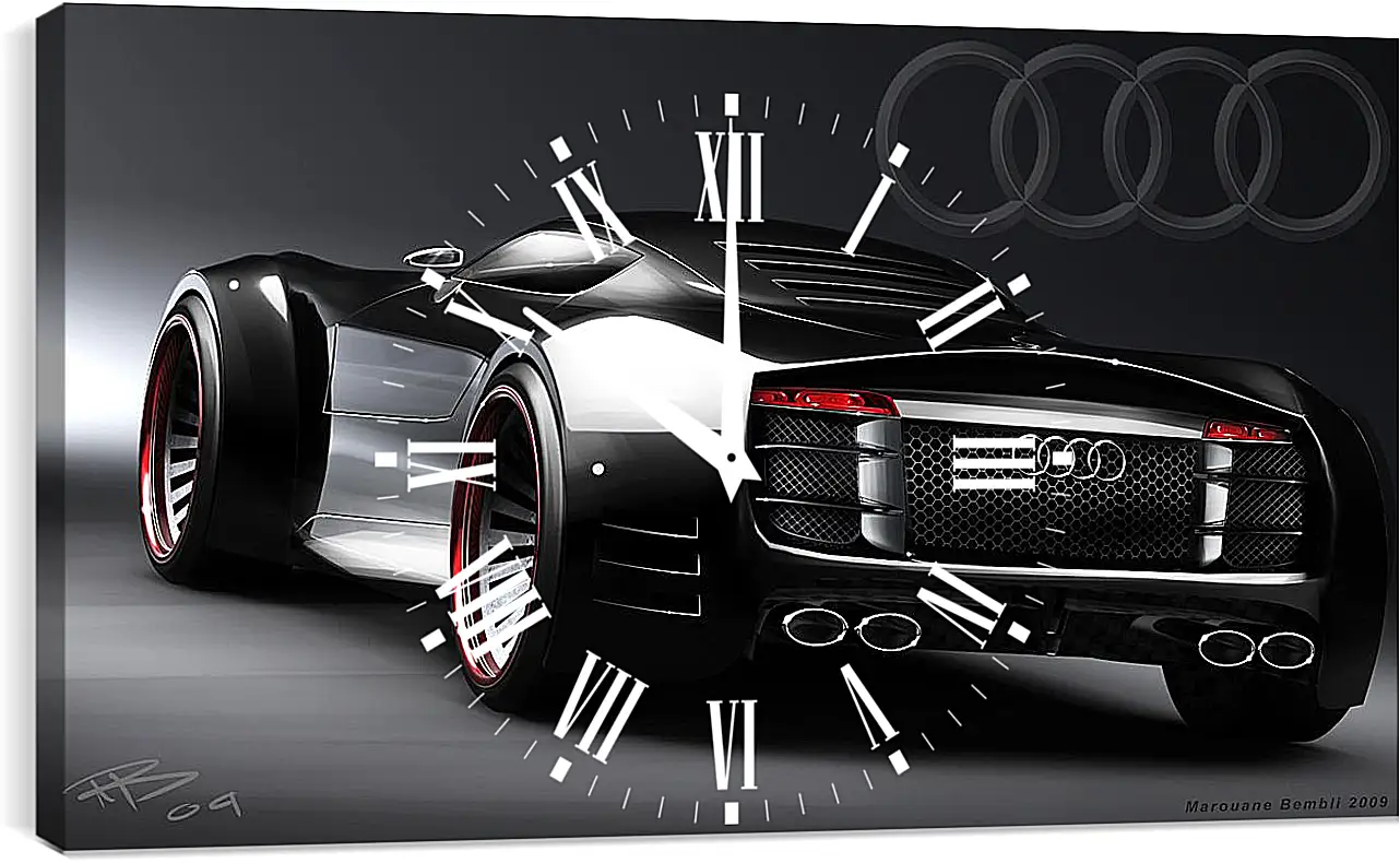 Часы картина - Audi R8