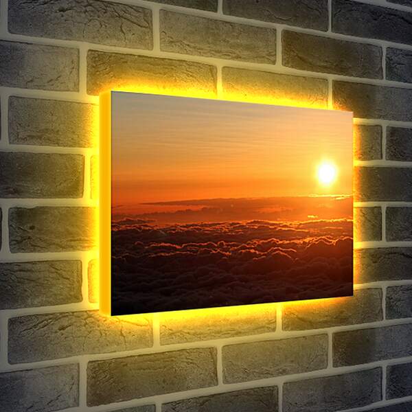 Лайтбокс световая панель - Огненный закат