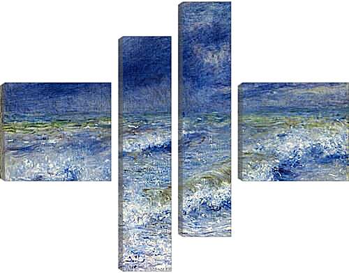 Модульная картина - Seascape. Пьер Огюст Ренуар
