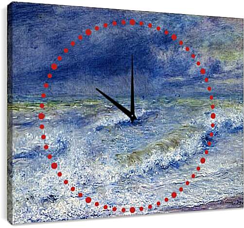 Часы картина - Seascape. Пьер Огюст Ренуар