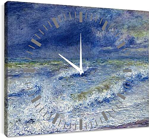 Часы картина - Seascape. Пьер Огюст Ренуар