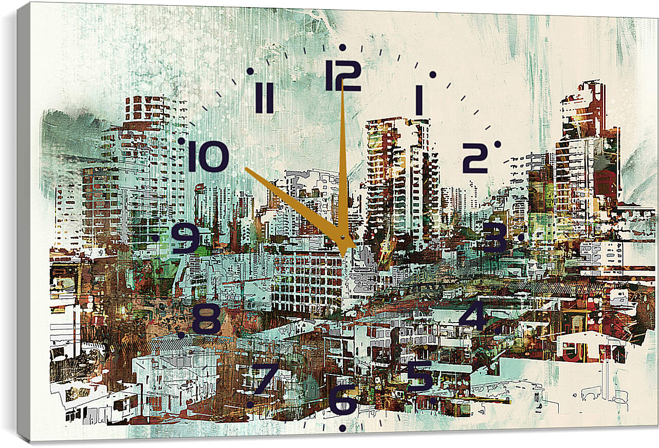 Часы картина - ART Город