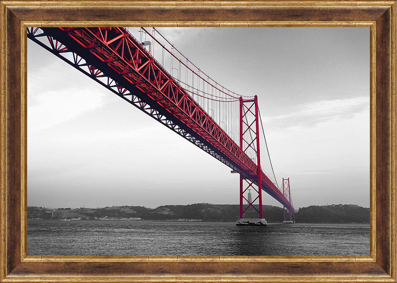 Картина в раме - Мост Золотые ворота, Сан-Франциско
