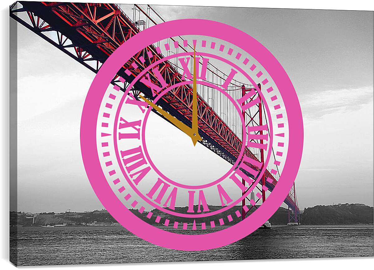 Часы картина - Мост Золотые ворота, Сан-Франциско