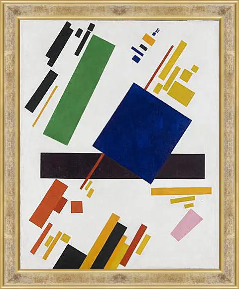 Картина в раме - Супрематическая композиция. Suprematist Composition. Малевич Казимир