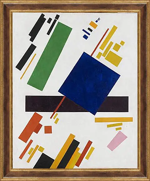 Картина в раме - Супрематическая композиция. Suprematist Composition. Малевич Казимир