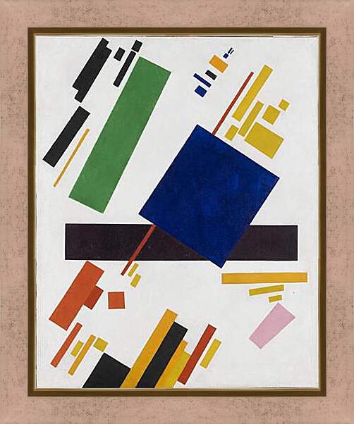 Картина в раме - Супрематическая композиция. Suprematist Composition. Малевич Казимир