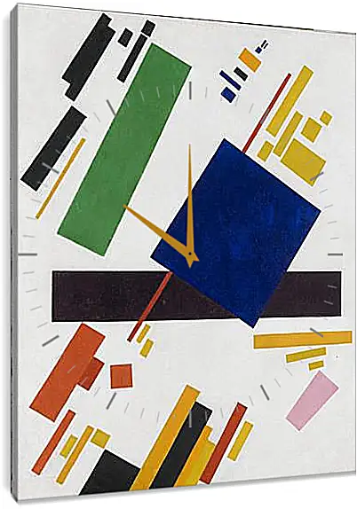 Часы картина - Супрематическая композиция. Suprematist Composition. Малевич Казимир