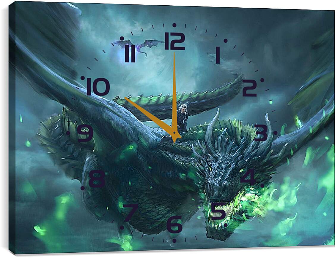 Часы картина - Дейeнерис и Дракон