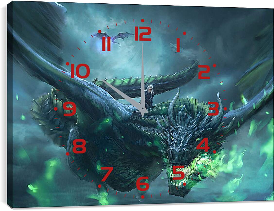Часы картина - Дейeнерис и Дракон